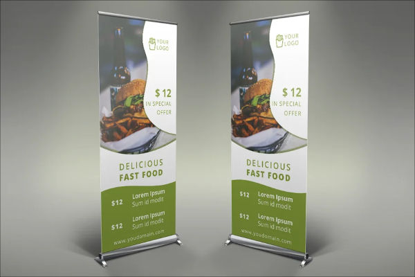 Fast Food Roll Up Banner Templates | 29+ PSD | Word | Vector | EPS | PNG | Ai | PDF | InDesign | 24+ Banner Templates